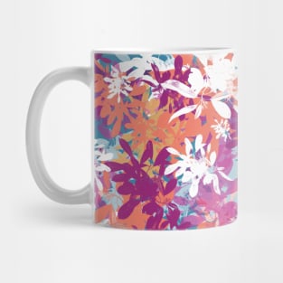 Multicoloured contemporary flower vibes pattern Mug